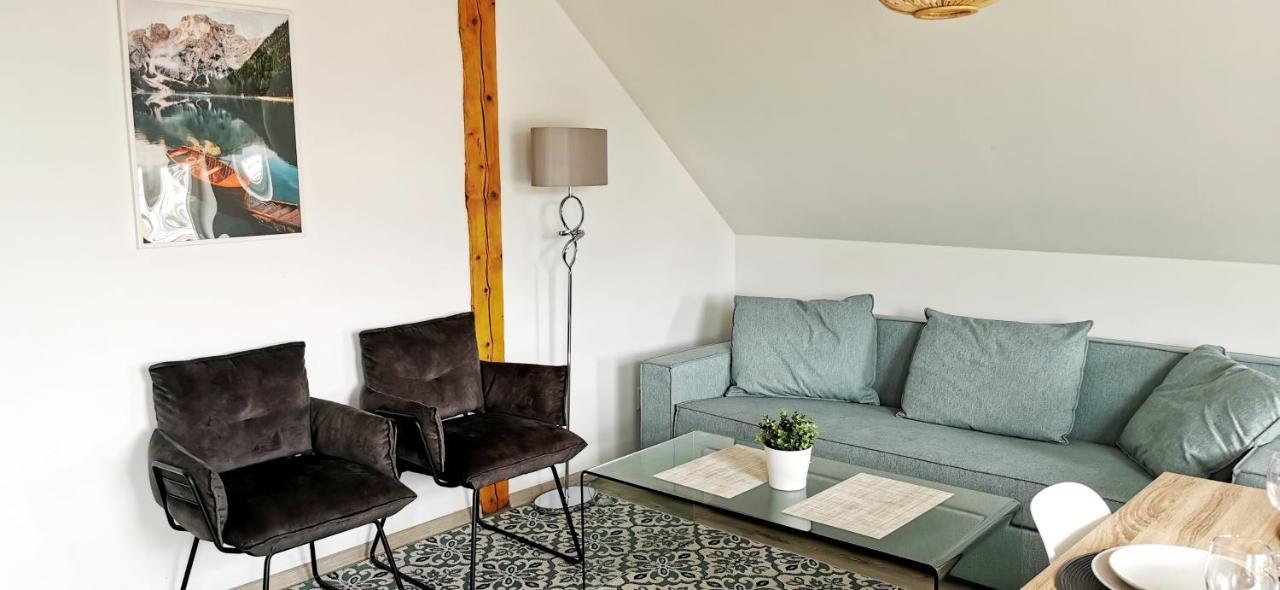 Klimatyczny Apartament Nr 8 Z Widokiem Na Gory Sowie ビエラバ エクステリア 写真