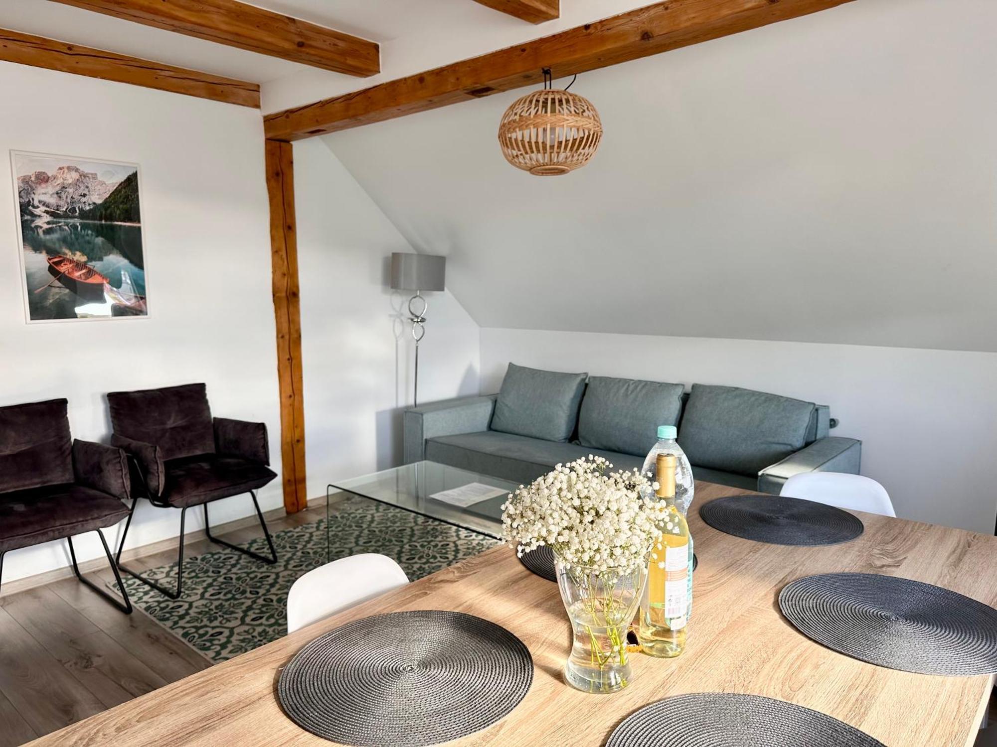 Klimatyczny Apartament Nr 8 Z Widokiem Na Gory Sowie ビエラバ エクステリア 写真